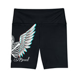 Women’s skeleton wings yoga shorts