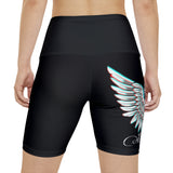 Women’s skeleton wings yoga shorts