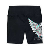 Women’s skeleton wings yoga shorts